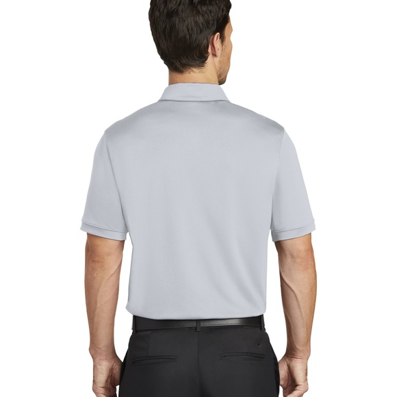 NWT Nike Dri-FIT Colorblock Icon Modern Fit Polo White / Wolf Grey, Size XL - Picture 4 of 12